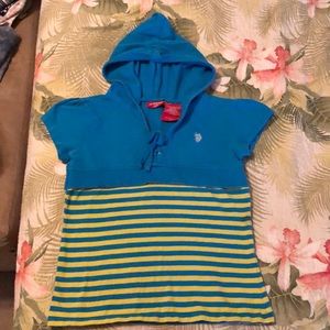 GIRLS SHORT SLEEVE HOODIE